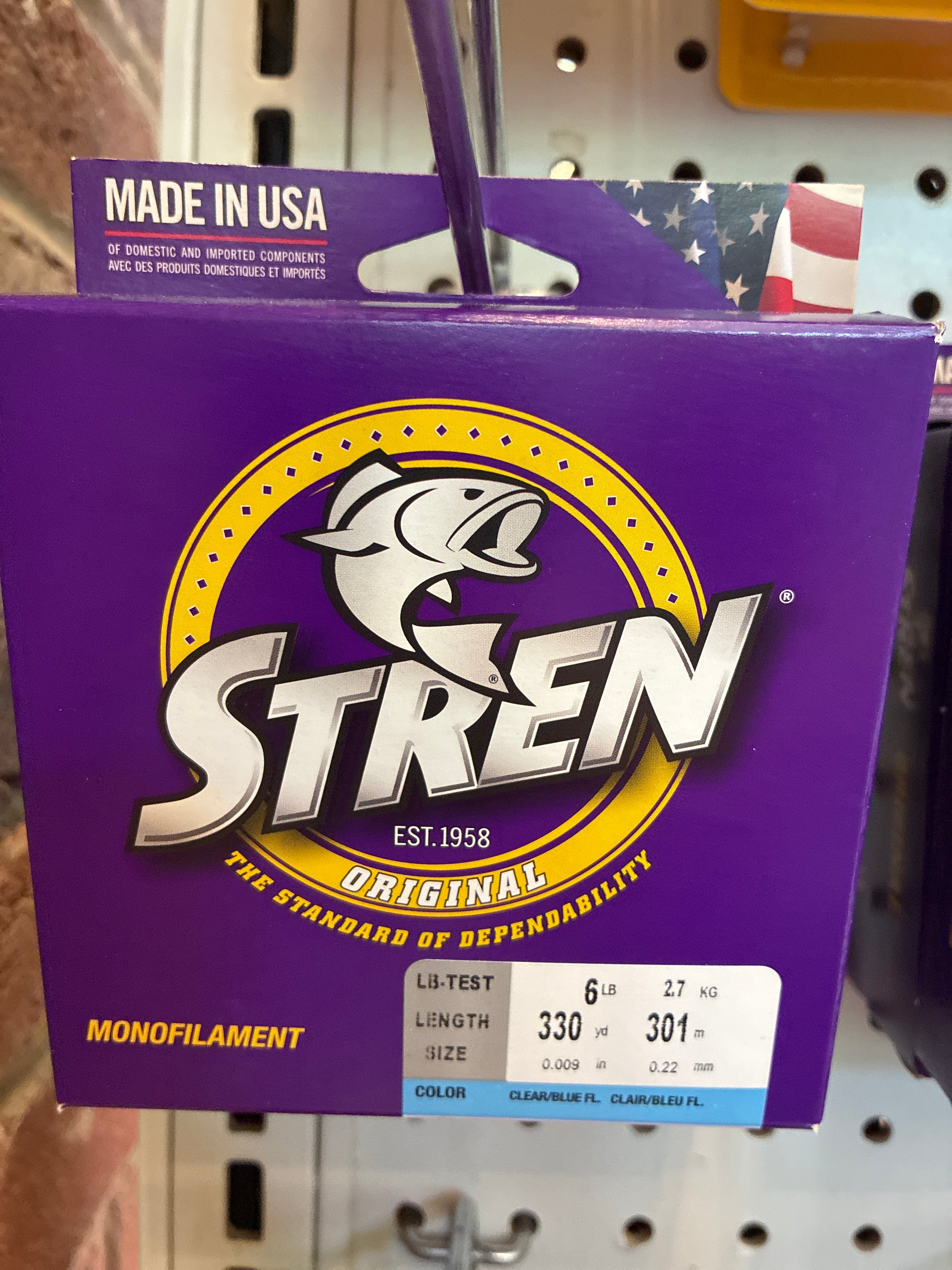 Stren Original 330 yd Clear/Blue Flu 6 lb