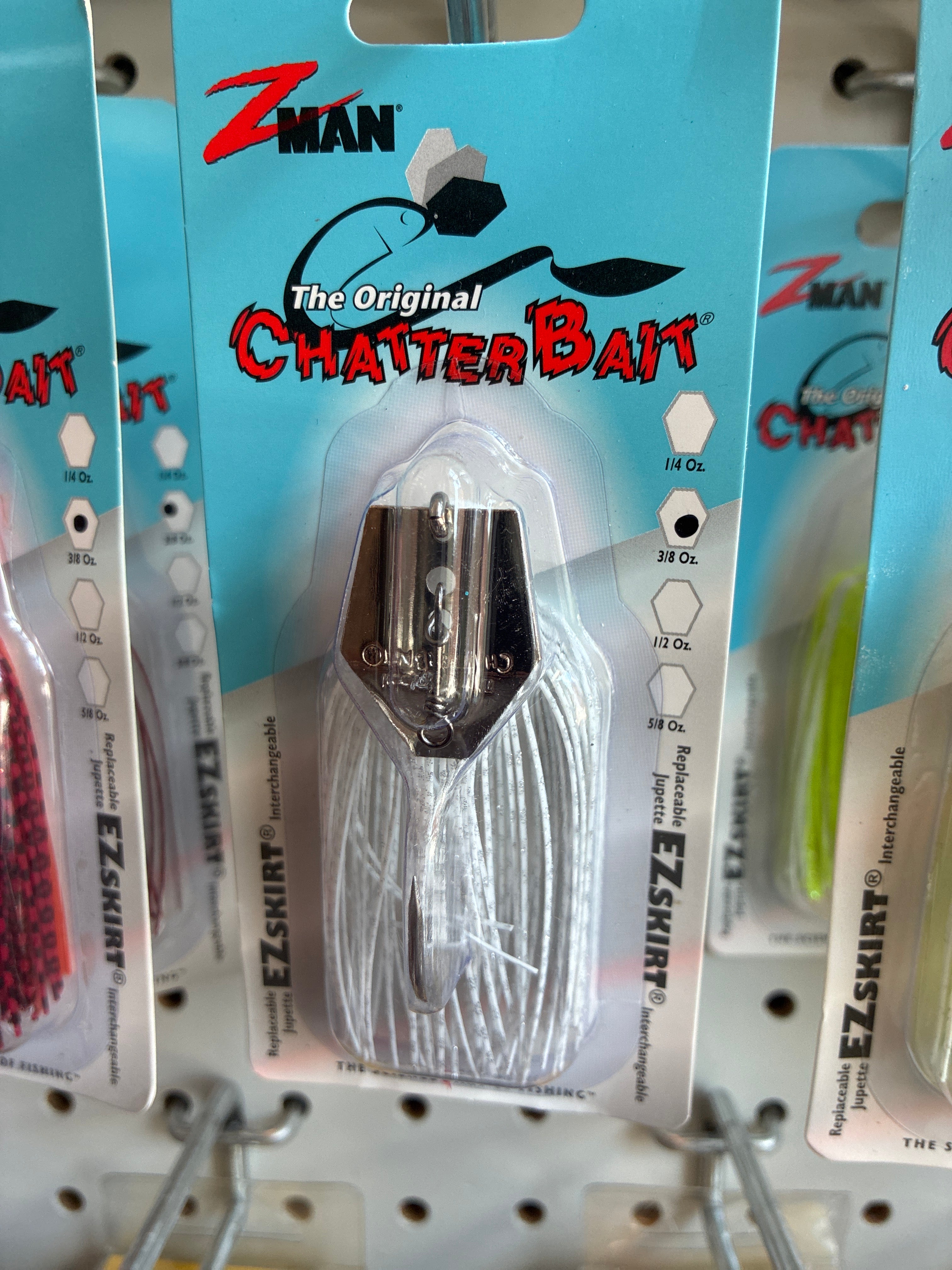 ChatterBait 3/8oz White 1pk