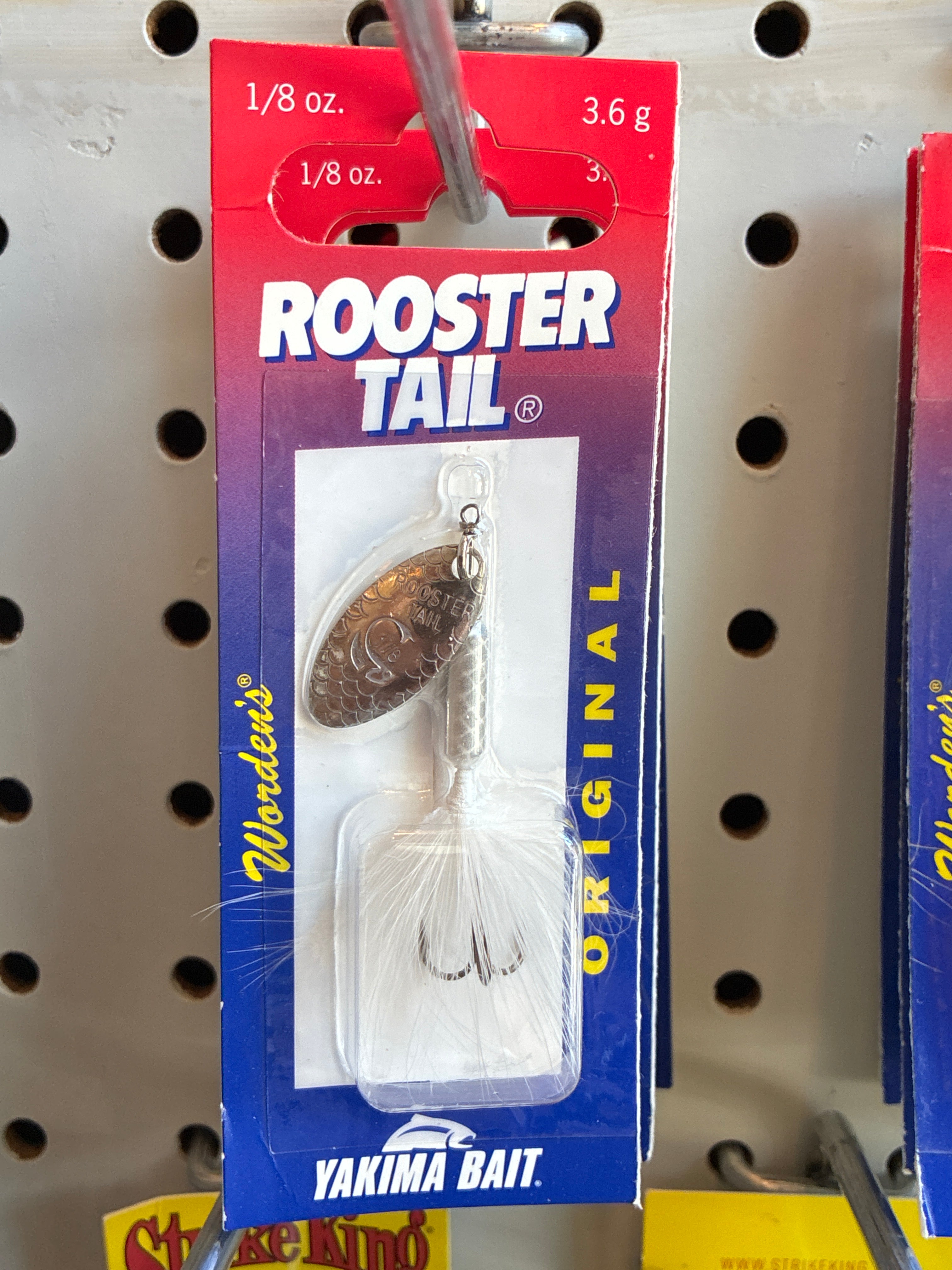 Yakima Rooster Tail 1/8oz Swing Silver; White
