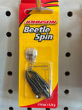 Johnson Beetle Spin 1/16oz 1.1'':N Blk/Ylw Stp