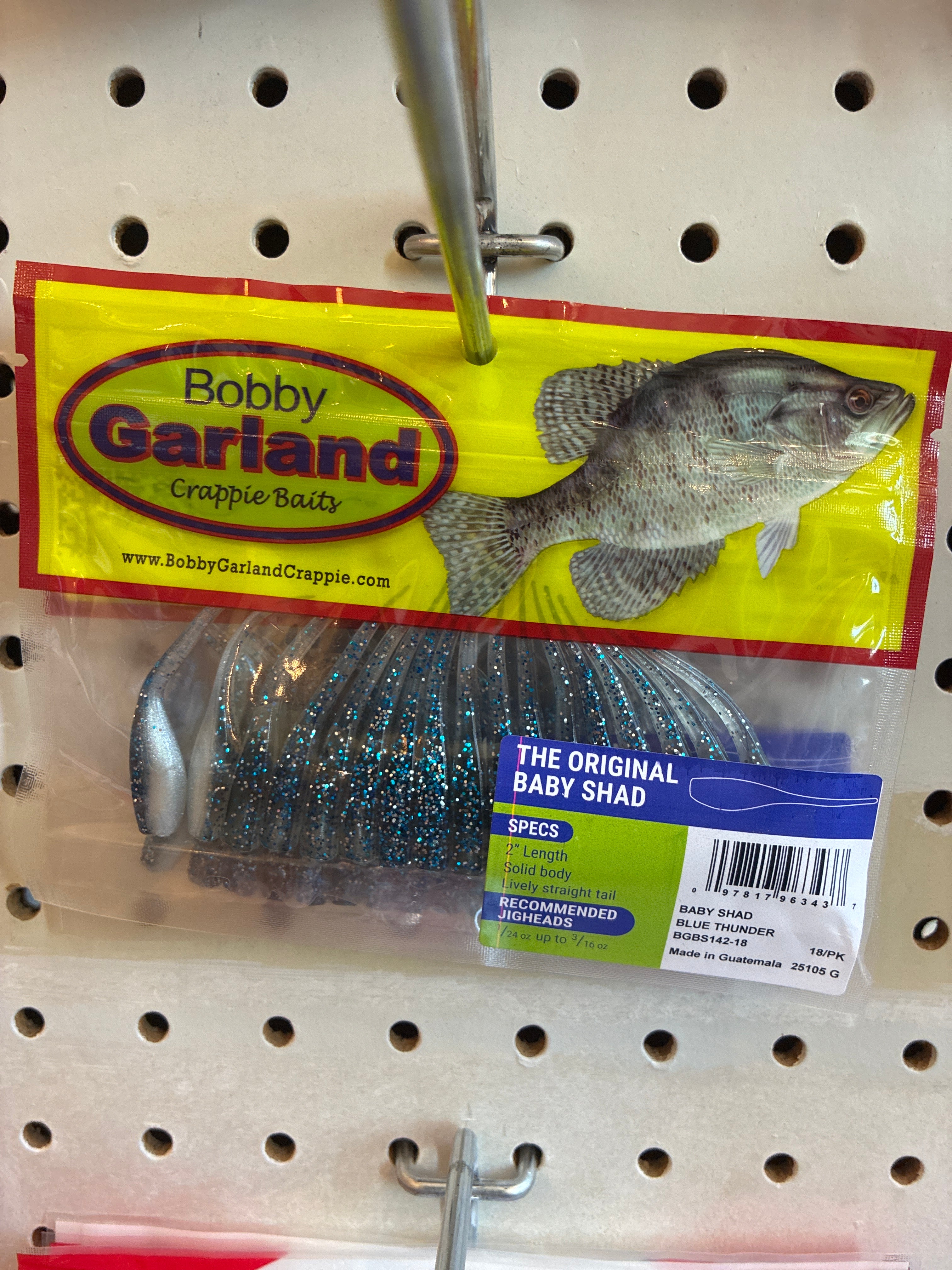 Bobby Garland Baby Shad 2'' Blue Thunder 18pk