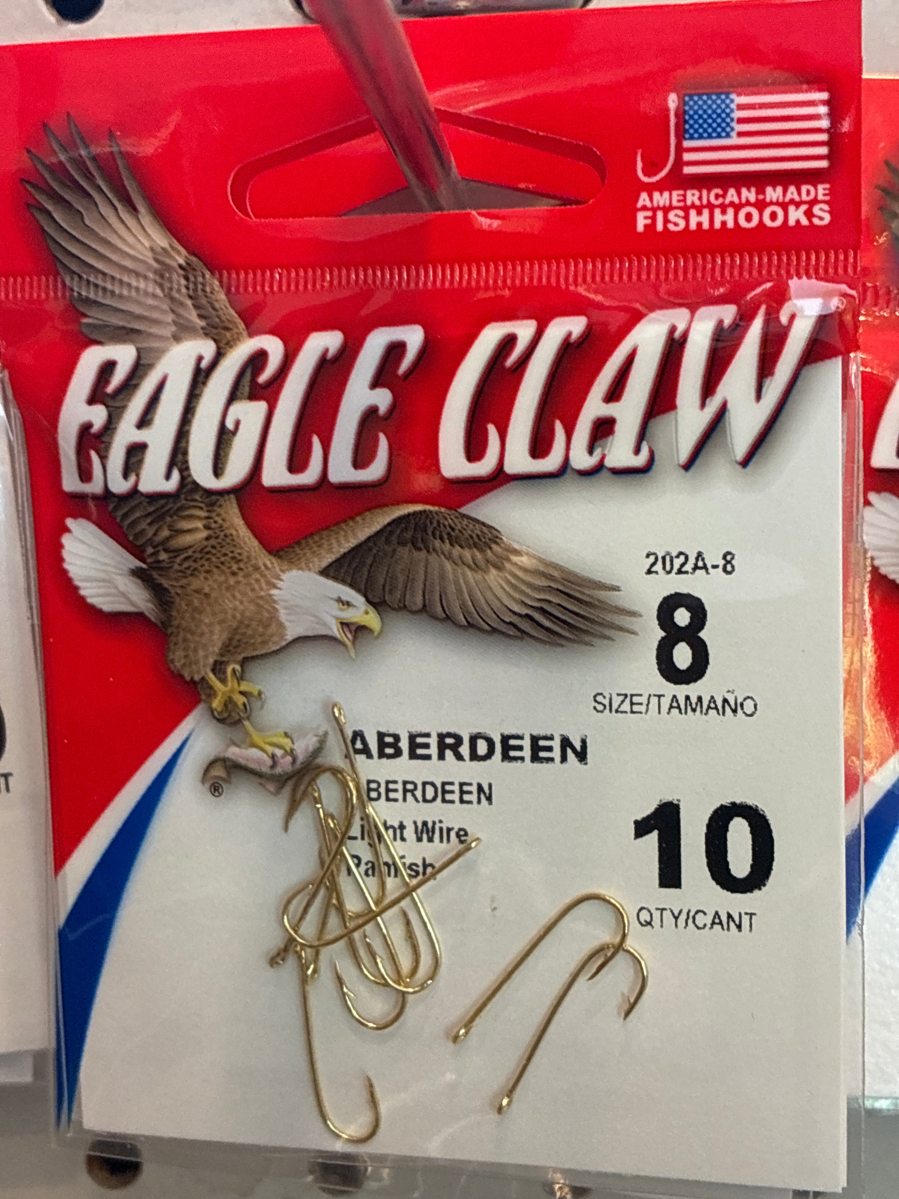EA Aberdeen Light Wire #8 Gold 10pk