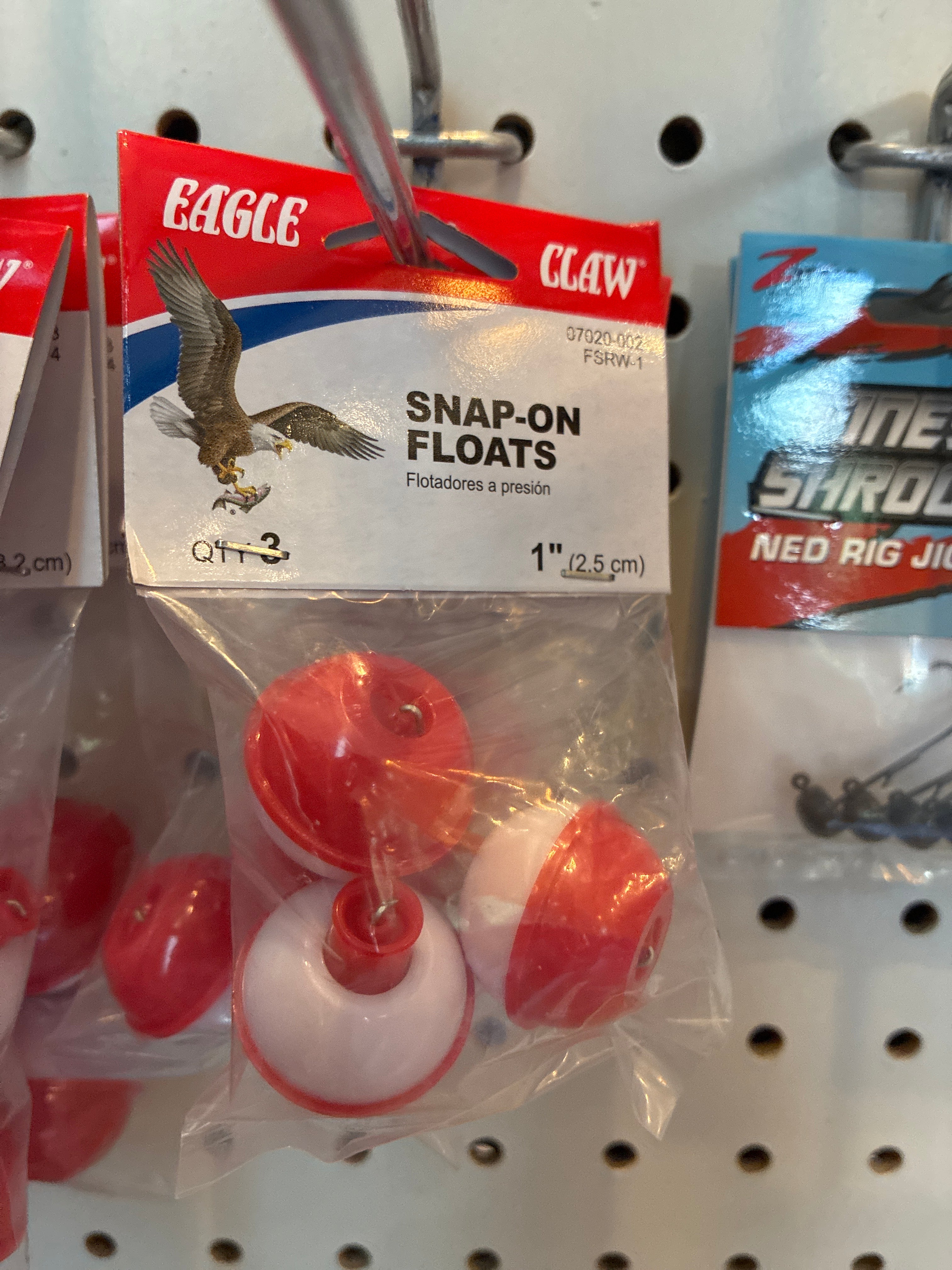EA Snap-On Float Round 1'' Red/White 3pk