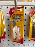 Johnson Beetle Spin 1/8oz 1.5'':Nkl Wht Rd Dot