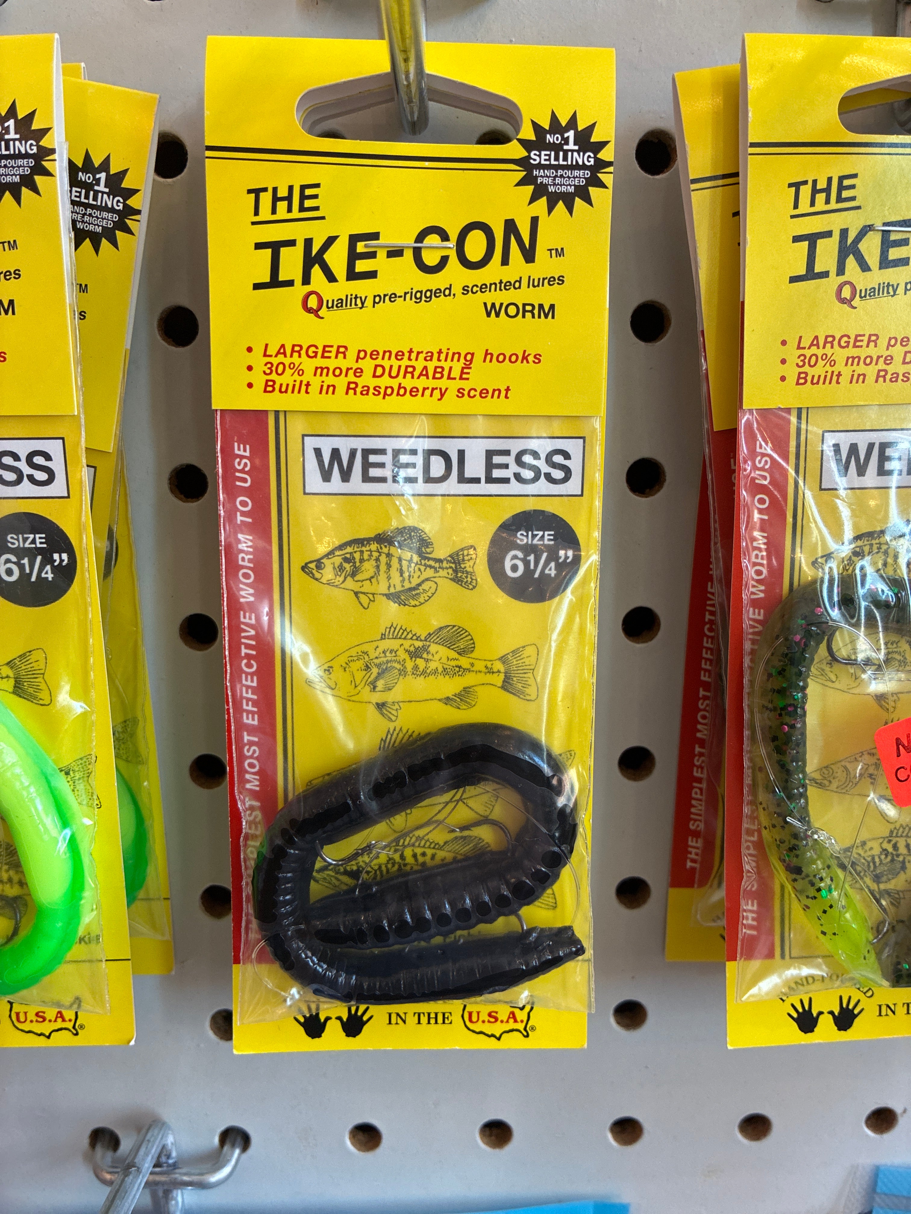 IKE-CON Weedless 6.25'' Black 1pk