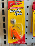 Johnson Beetle Spin 1/16oz 1.1'':Nkl Blk/Cht/Org