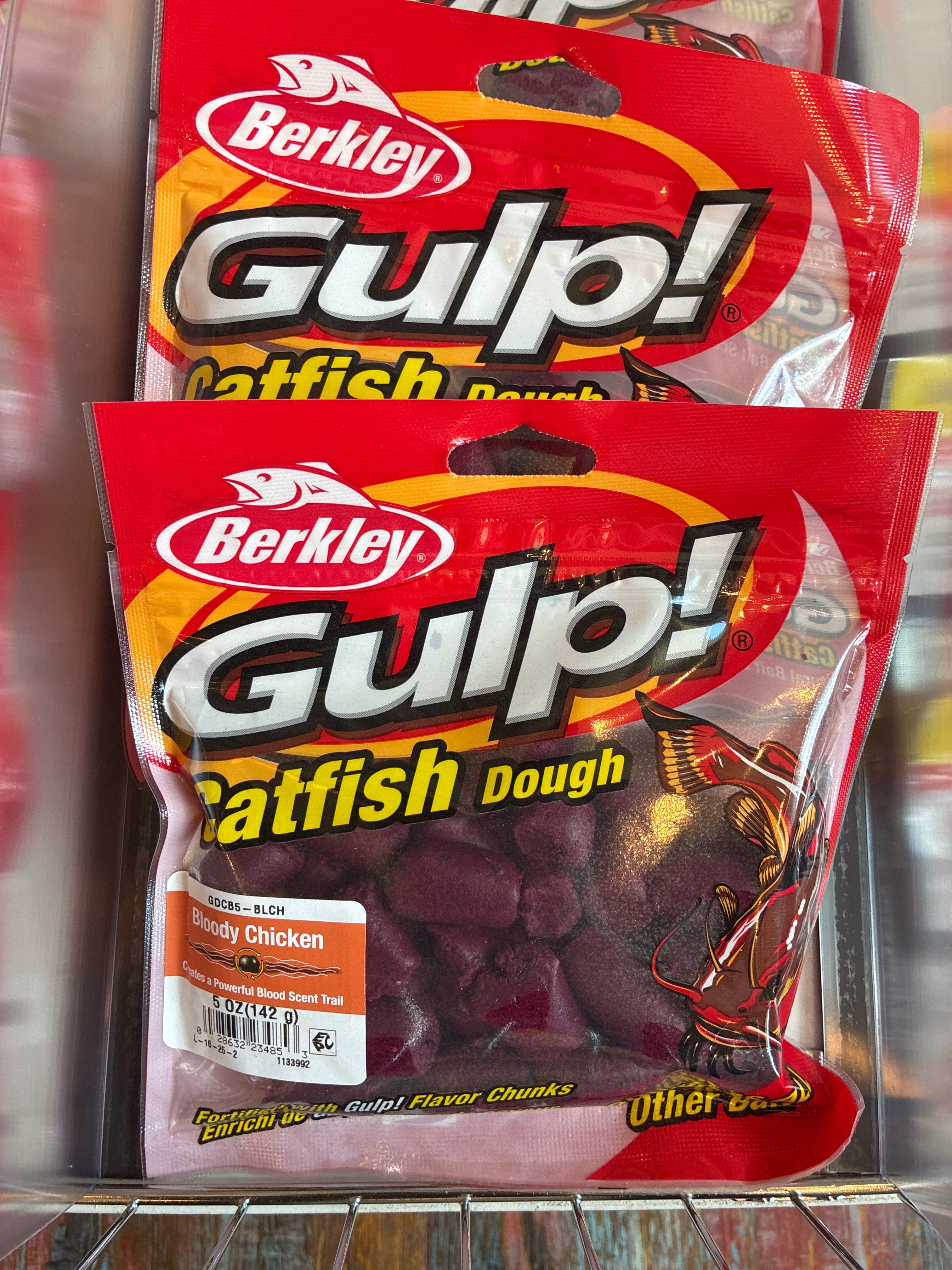 Berkley Gulp Catfish Dough 5oz Bloody Chicken