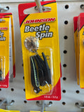 Johnson Beetle Spin 1/8oz 1.5'':N Blk/Ylw Stp