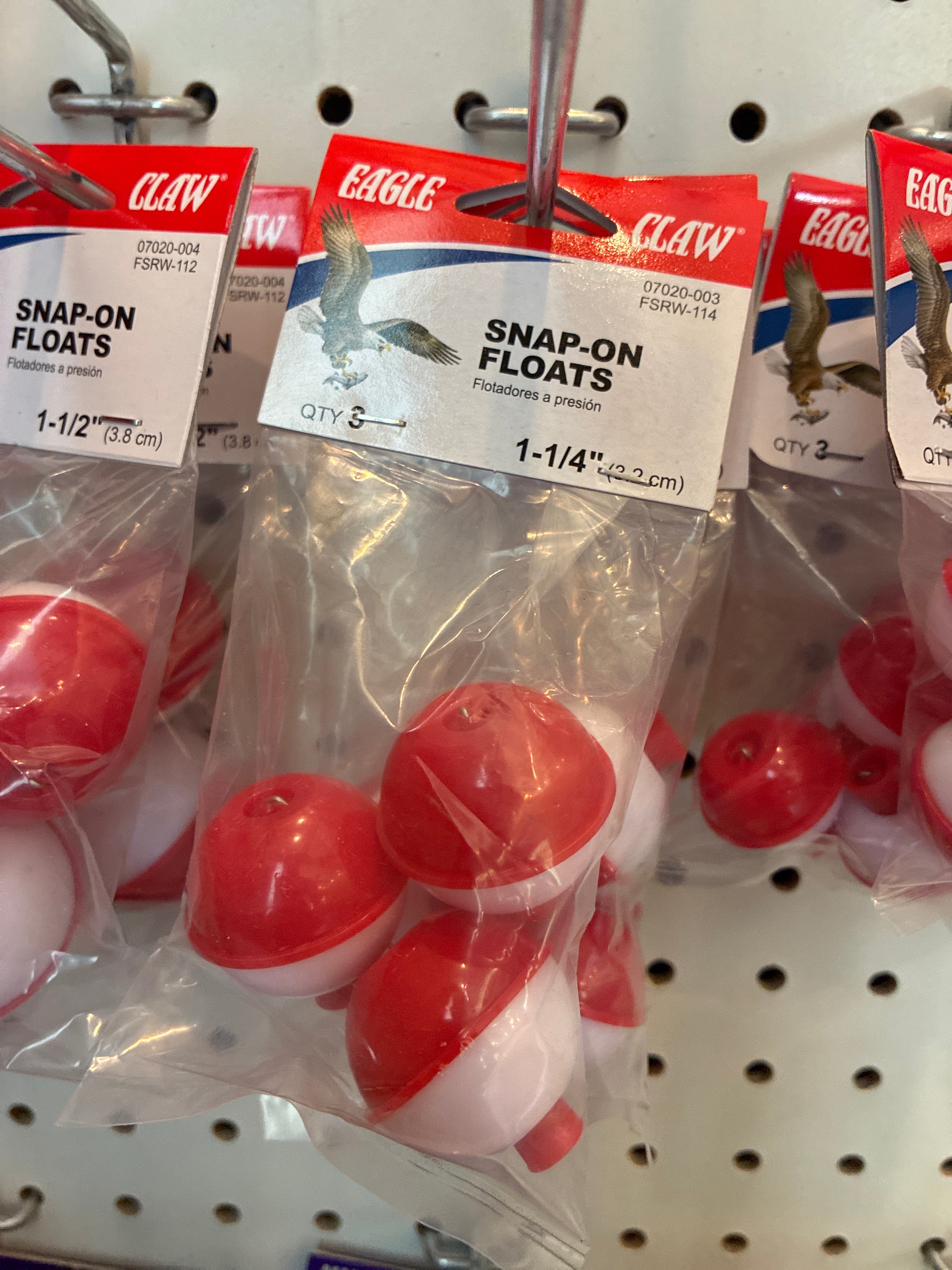 EA Snap-On Float Round 1.25'' Red/White 3pk