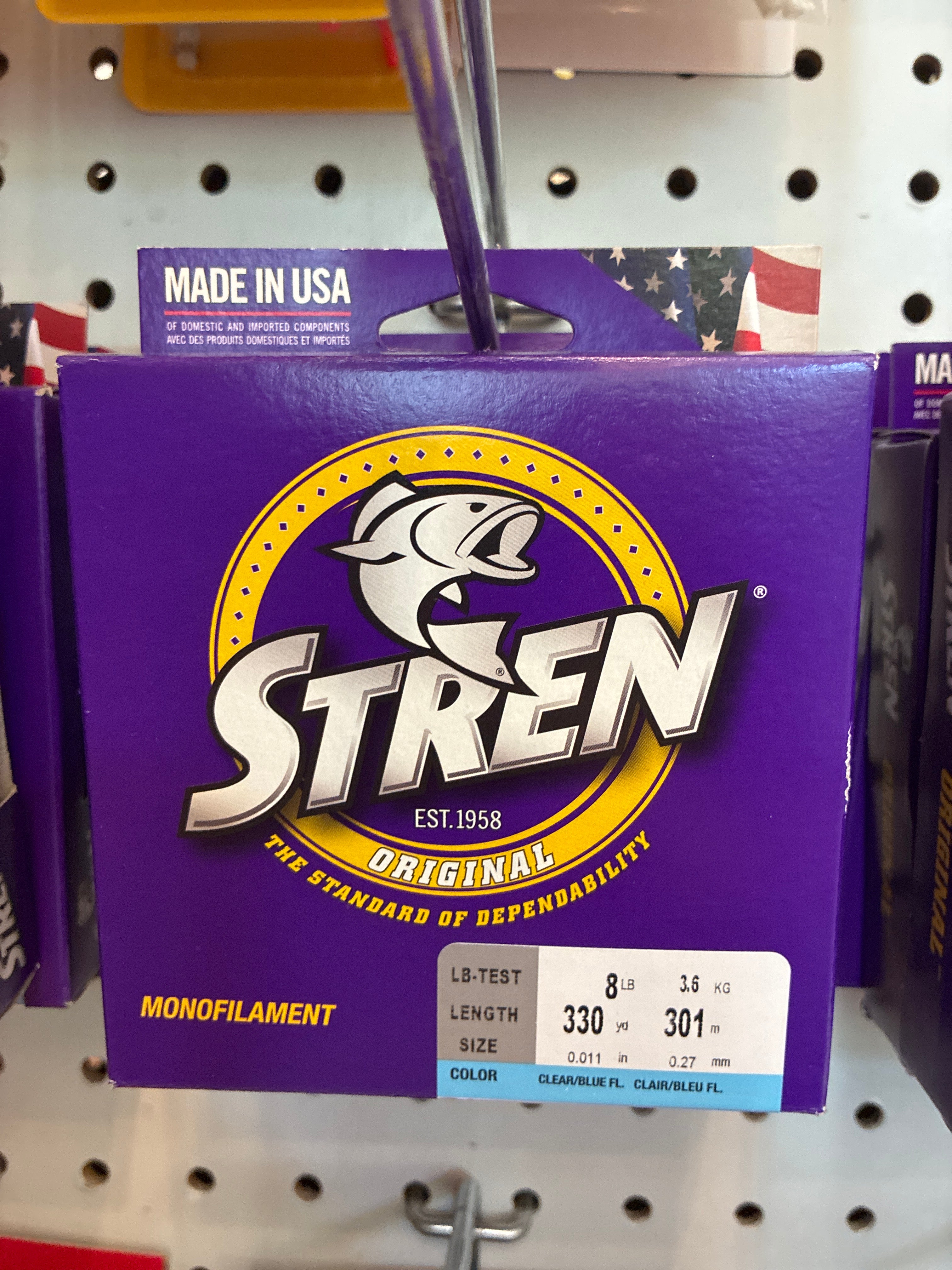 Stren Original 330 yd Clear/Blue Flu 8 lb
