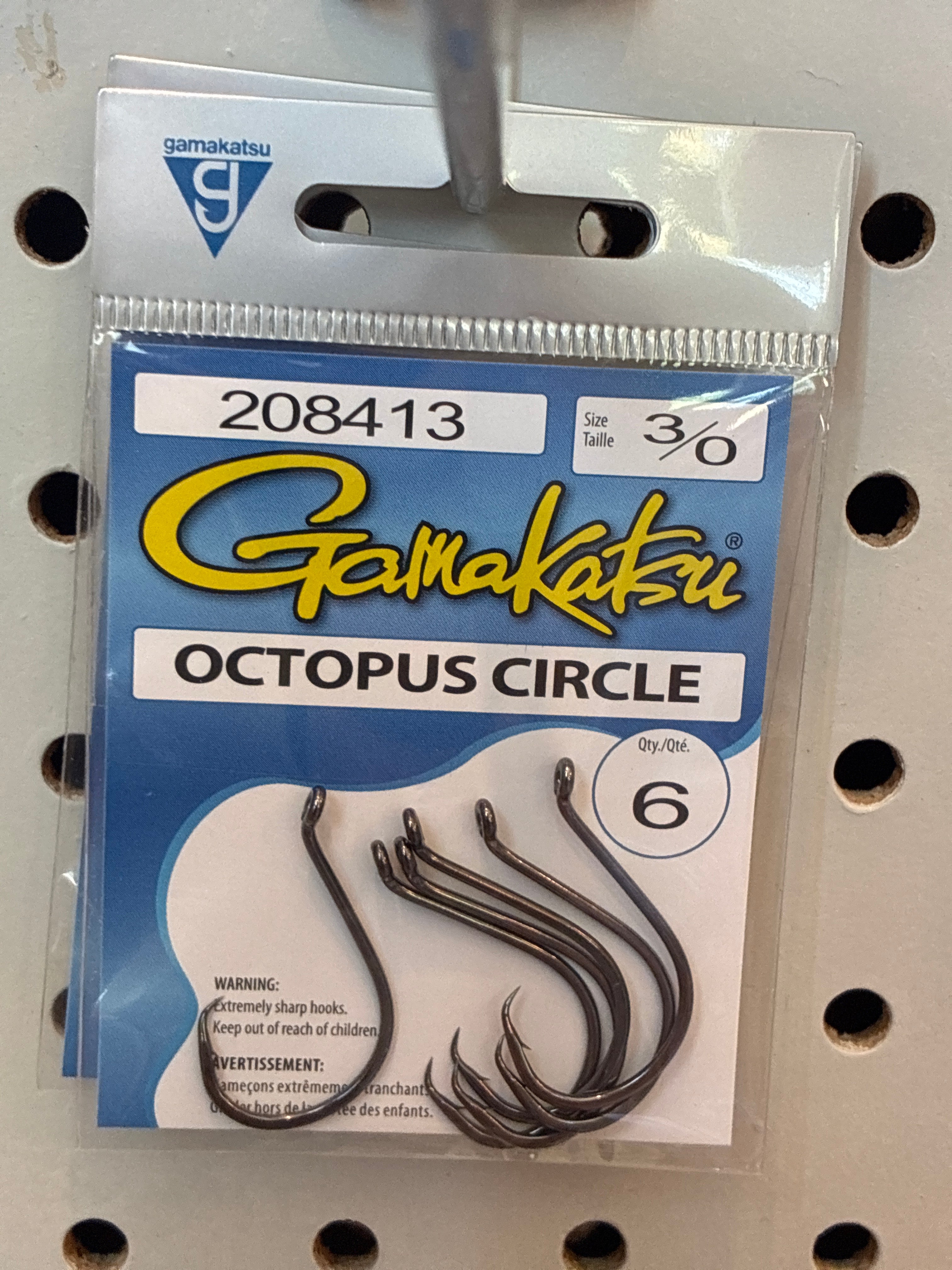 Gamakatsu Oct Circle Offset 3/0 NSB 6pk