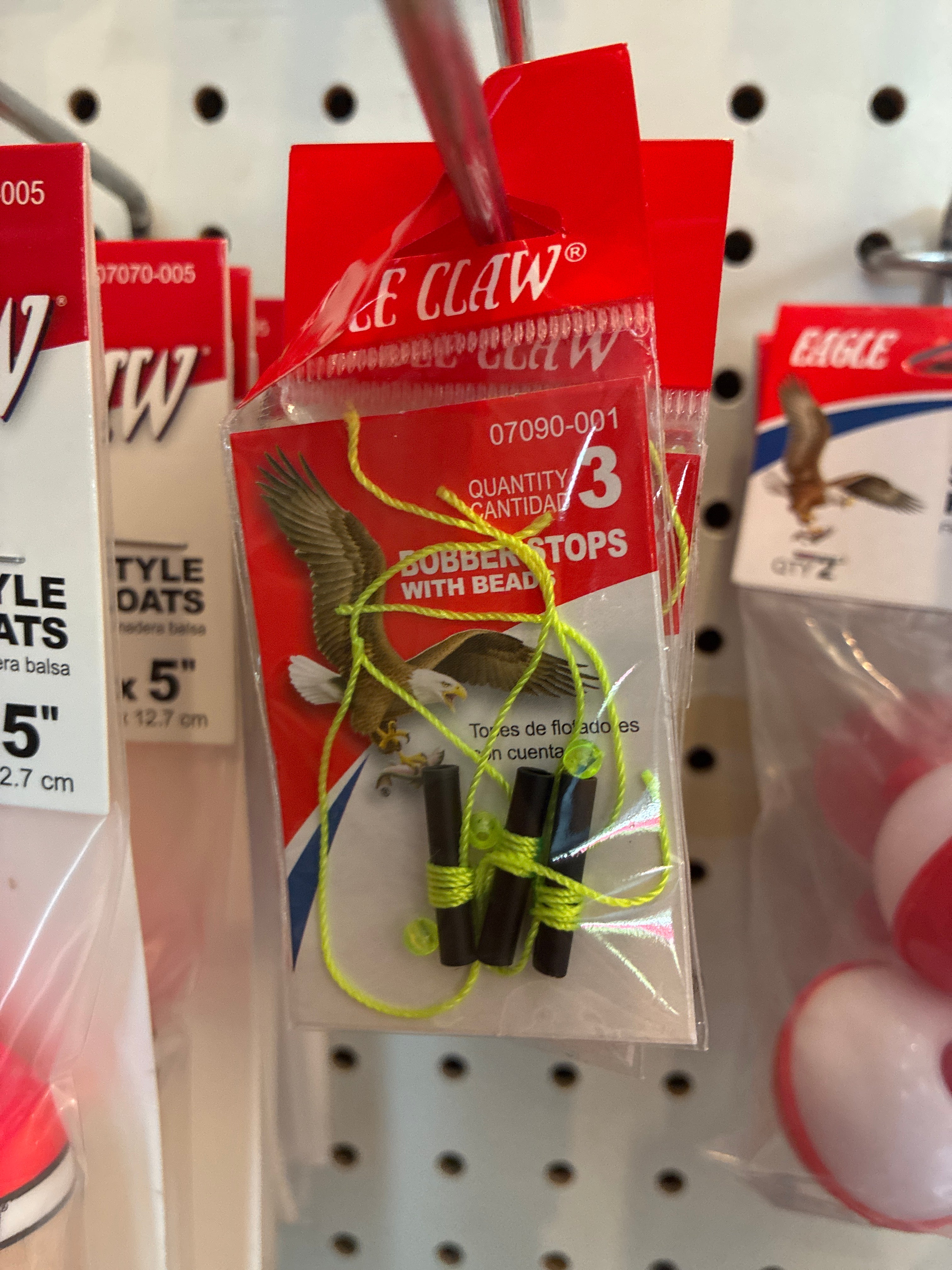 EA Bobber Stop Knots-String/Bead 3pk