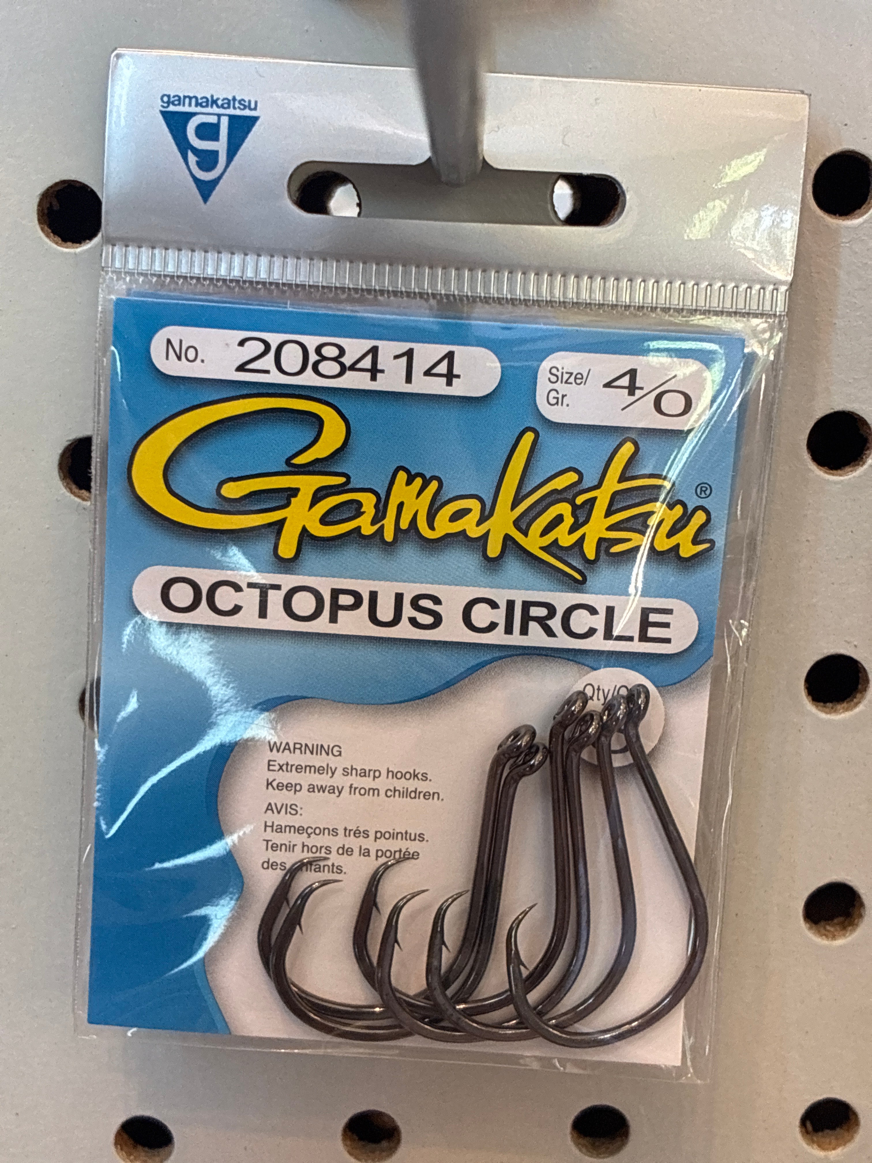 Gamakatsu Oct Circle Offset 4/0 NSB 6pk