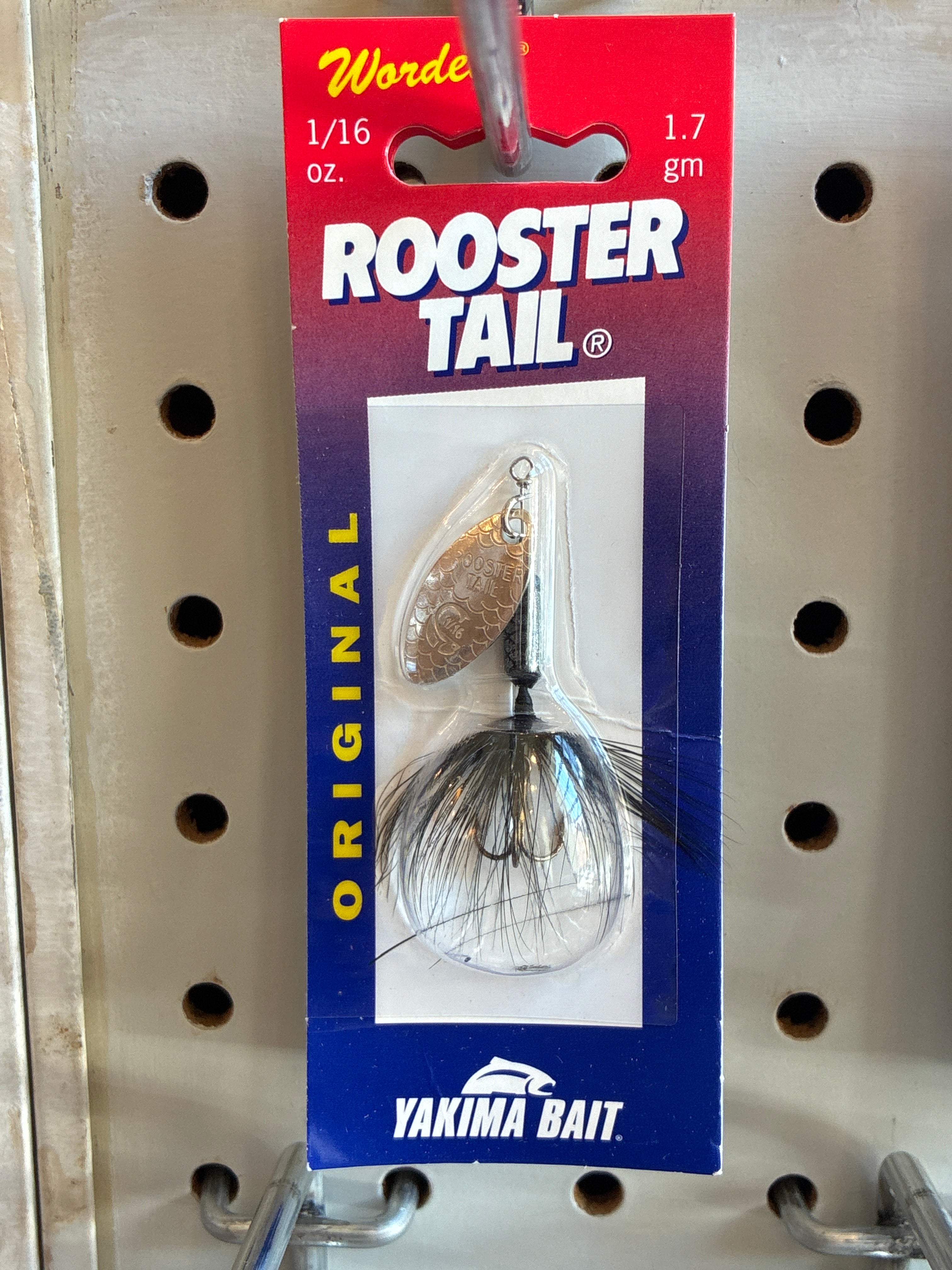 Yakima Rooster Tail 1/16oz Swing Silver; Black