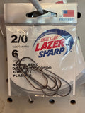 EA Lazer Worm Round Bend 2/0 Gold 6pk