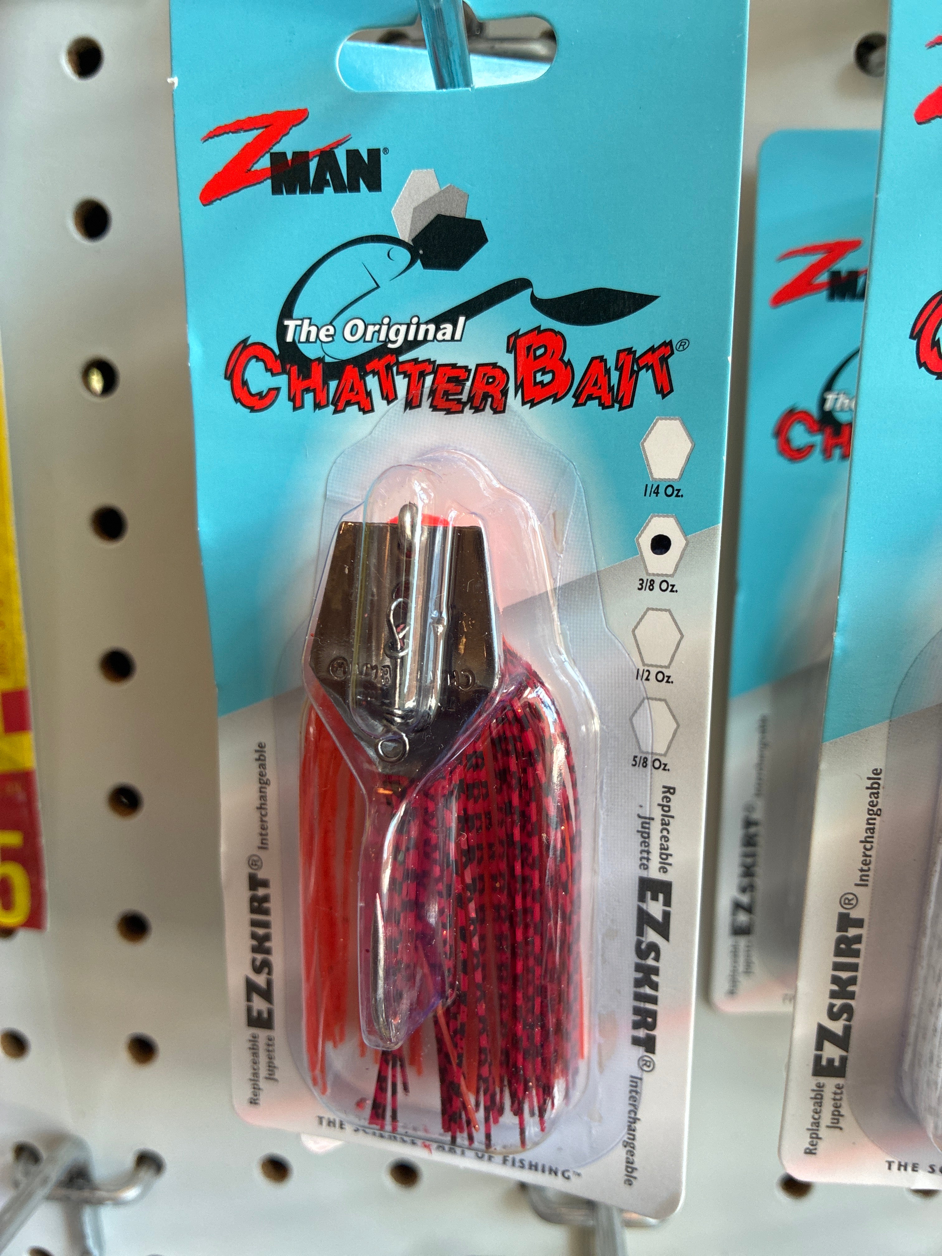 ChatterBait 3/8oz Fire Craw 1pk
