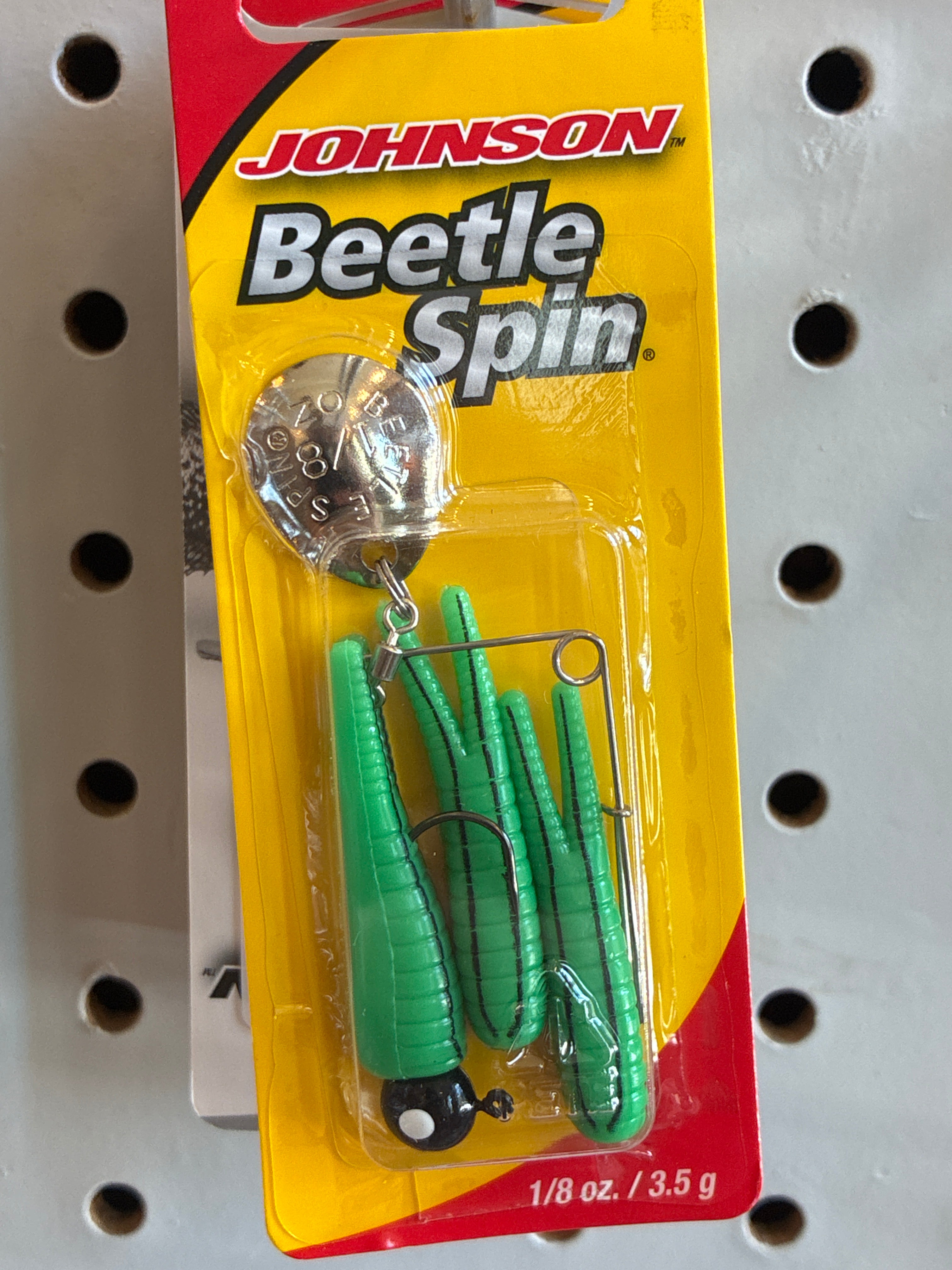 Johnson Beetle Spin 1/8oz 1.5'':N Catalpa/BlkStp