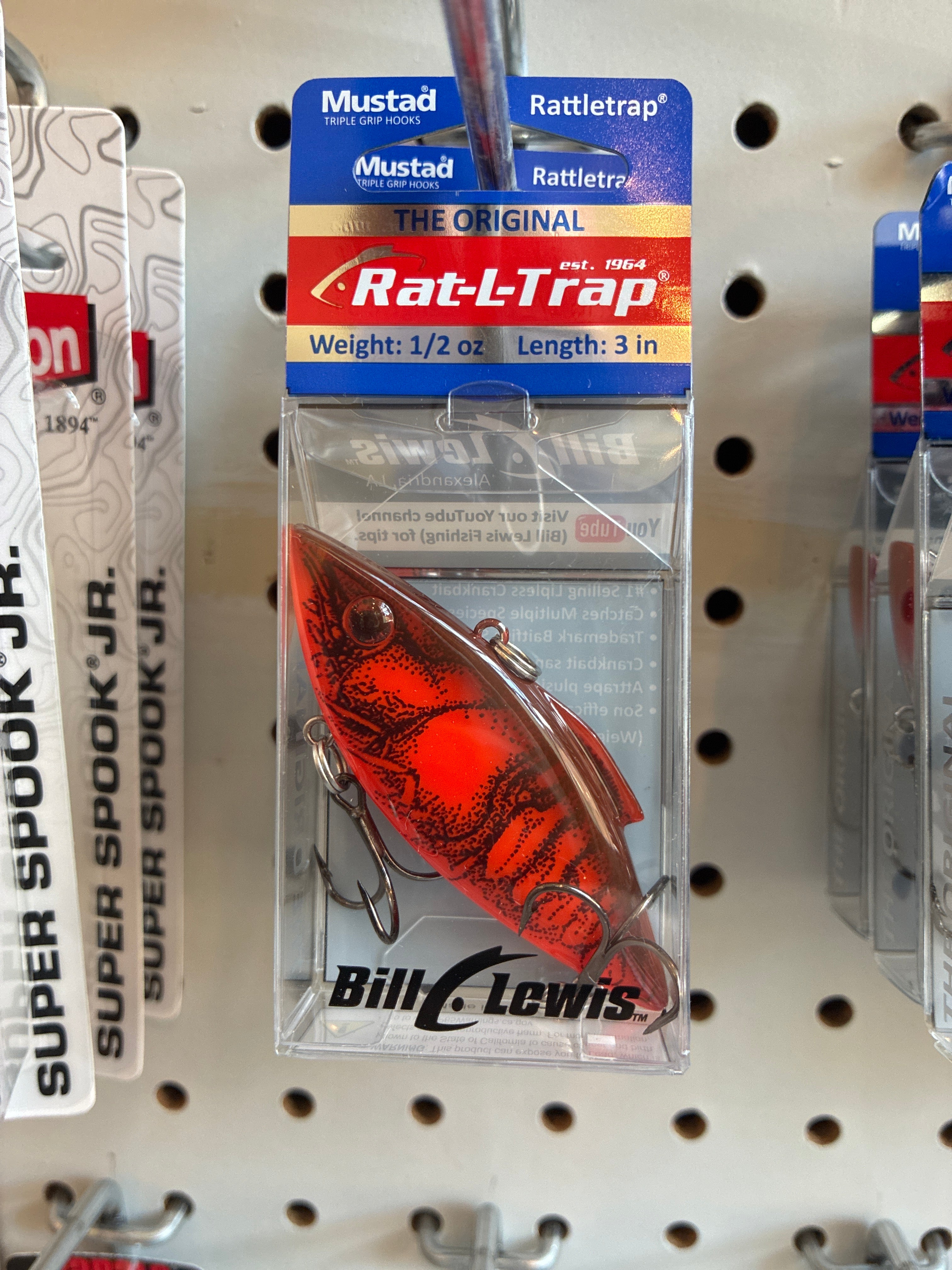 Bill Lewis Rat-L-Trap 1/2oz Red Crawfish