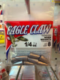 EA Worm Weight Sinker 1/4oz Lead 8pk