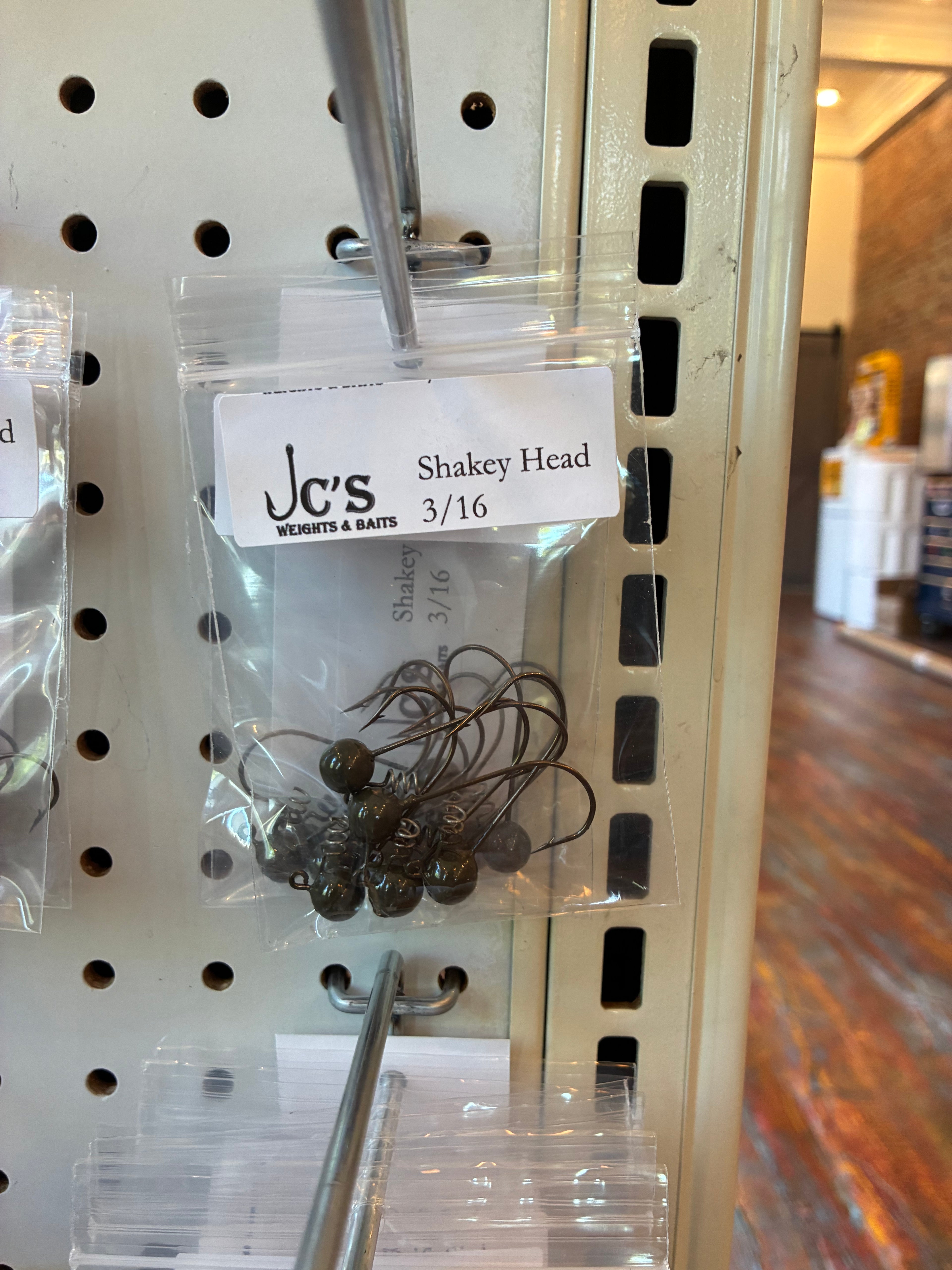 JC Weights 3/16 Shakey Head