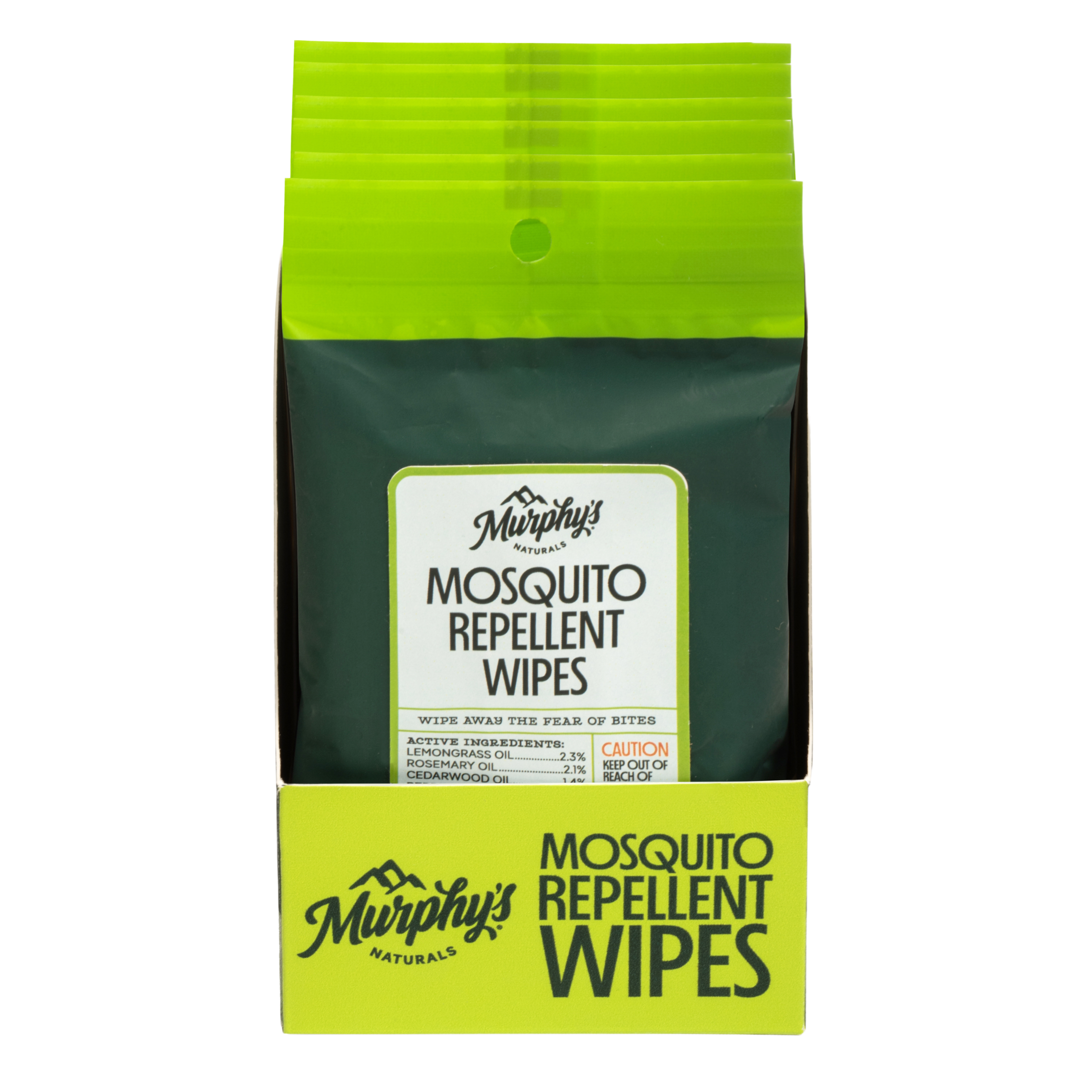 Mosquito Repellent Wipes - Display of 6