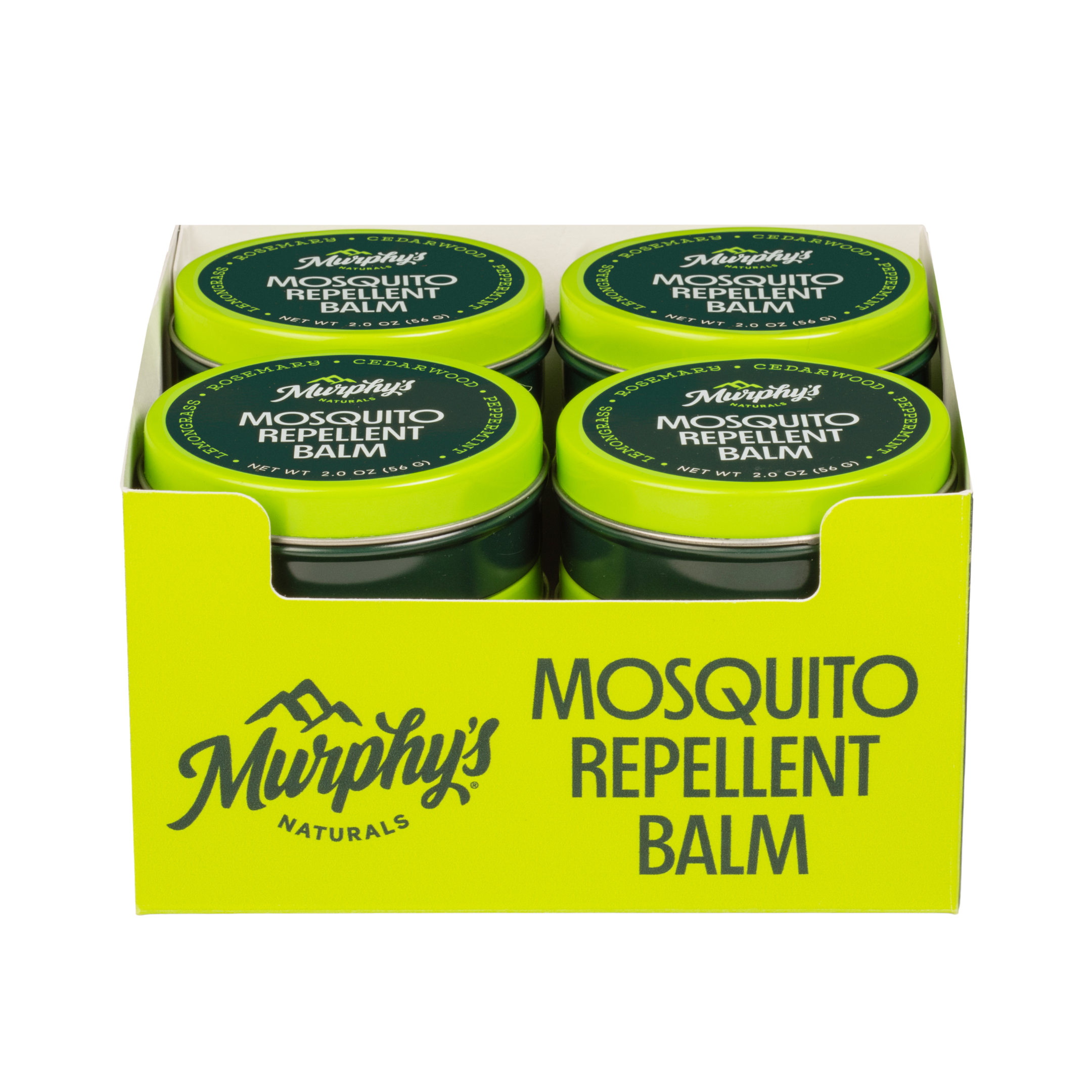 Mosquito Repellent Balm Tins (2oz) - Display of 12